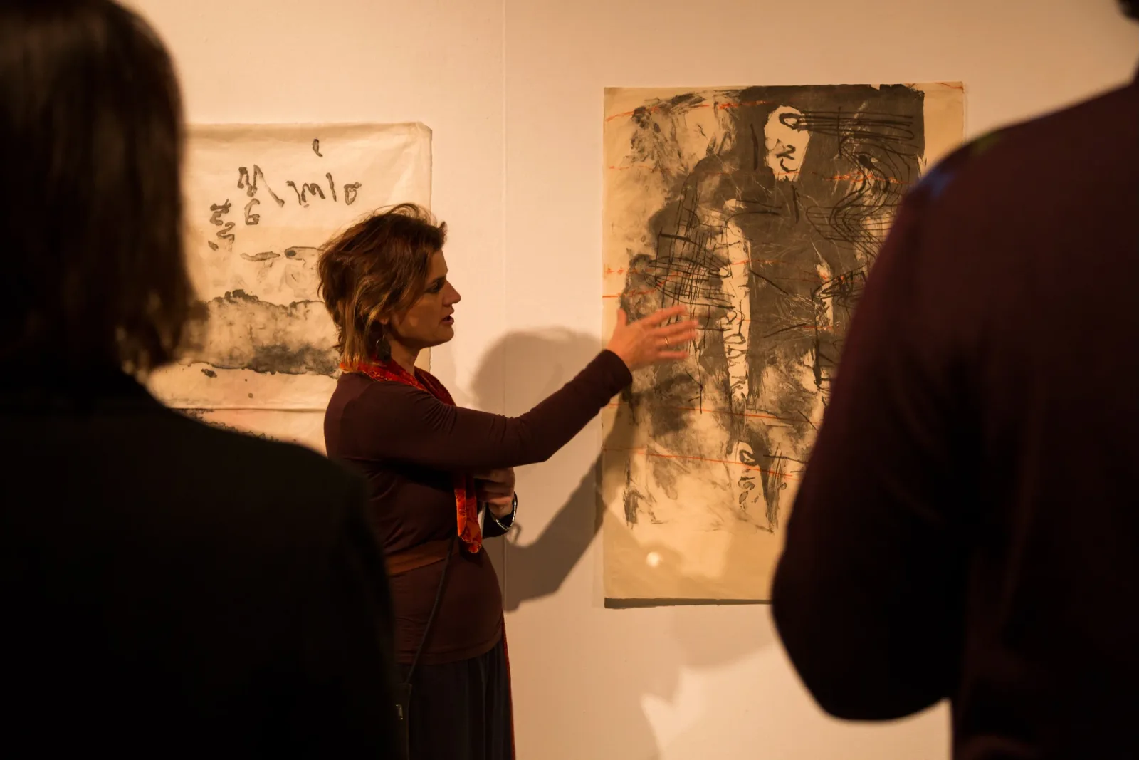 collection of Lithographs installed for Doctorate exhibition